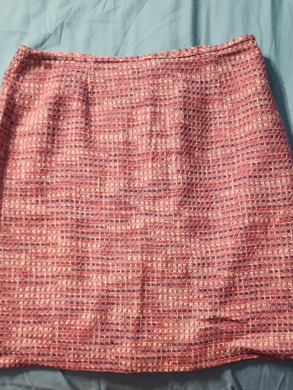 Josephine Chaus Pink Tweed Mini Skirt
